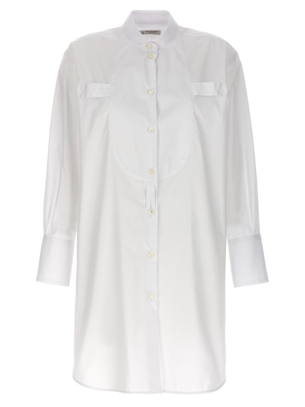 Long plastron tuxedo shirt