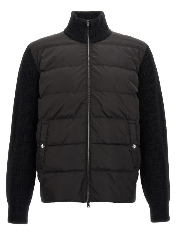 Two-material puffer jacket