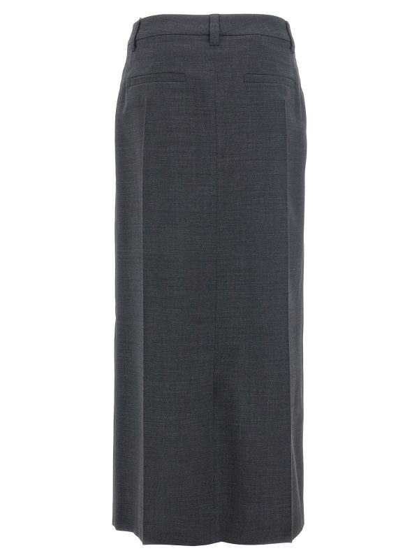 Pin tuck maxi skirt - immagine 2