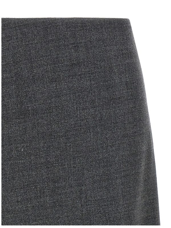 Flared wool skirt - immagine 3