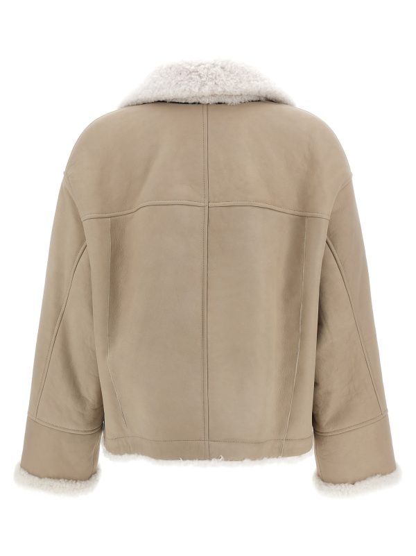 Leather sheepskin jacket - immagine 2