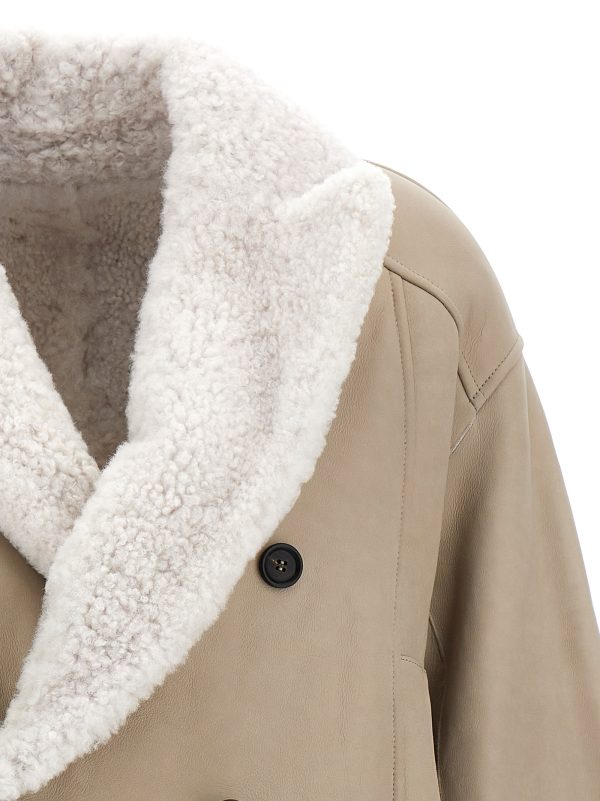 Leather sheepskin jacket - immagine 3