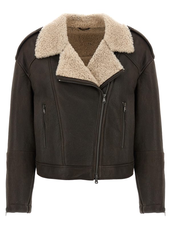 Shearling leather jacket