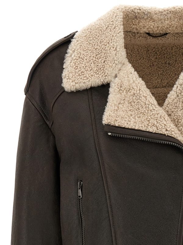 Shearling leather jacket - immagine 3