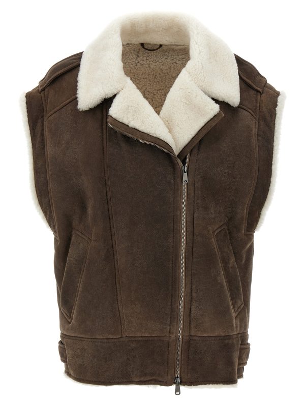 Shearling vest