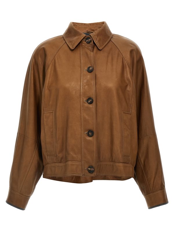 'Monile' leather jacket