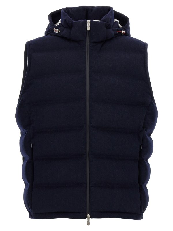 Padded wool vest