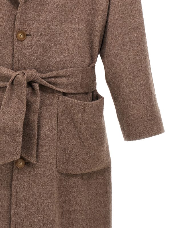 Single-breasted wool coat - immagine 4