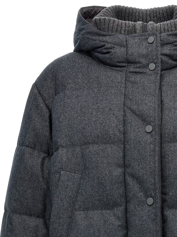 Padded wool down jacket - immagine 3