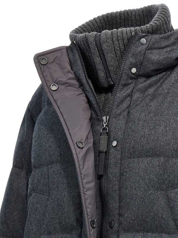 Padded wool down jacket - immagine 4