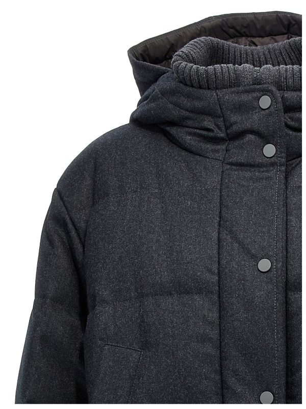 Padded wool down jacket - immagine 3