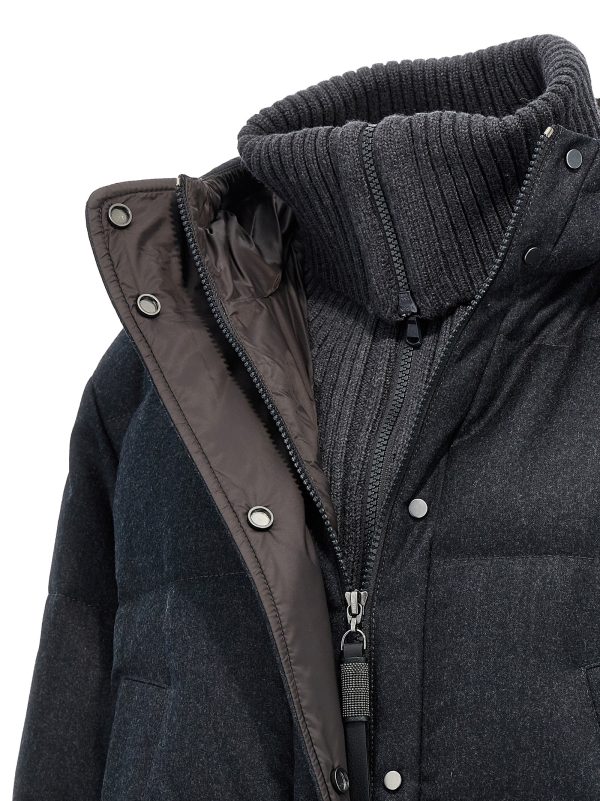 Padded wool down jacket - immagine 4