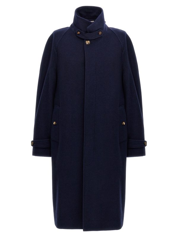 Single-breasted cashmere coat