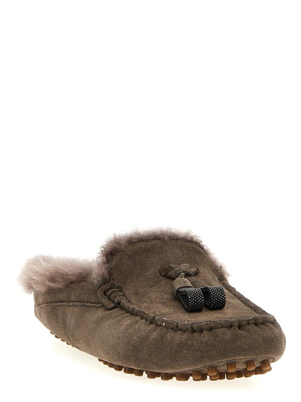 Suede fur loafers - immagine 2