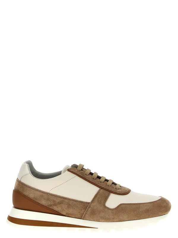 Suede leather sneakers