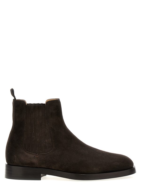 Suede ankle boots