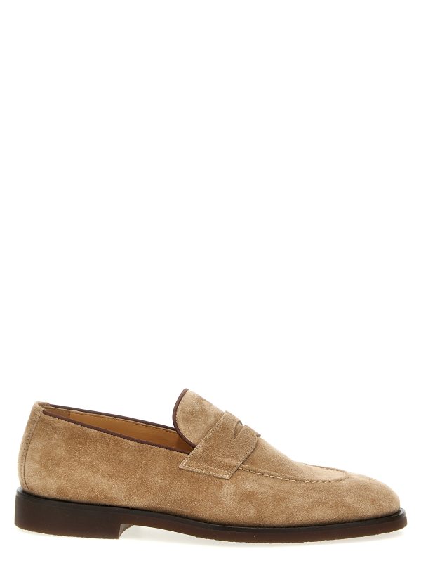 Suede loafers