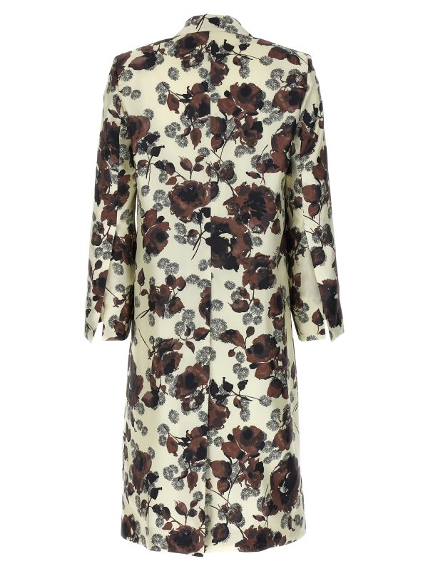 Floral print trench coat - immagine 2