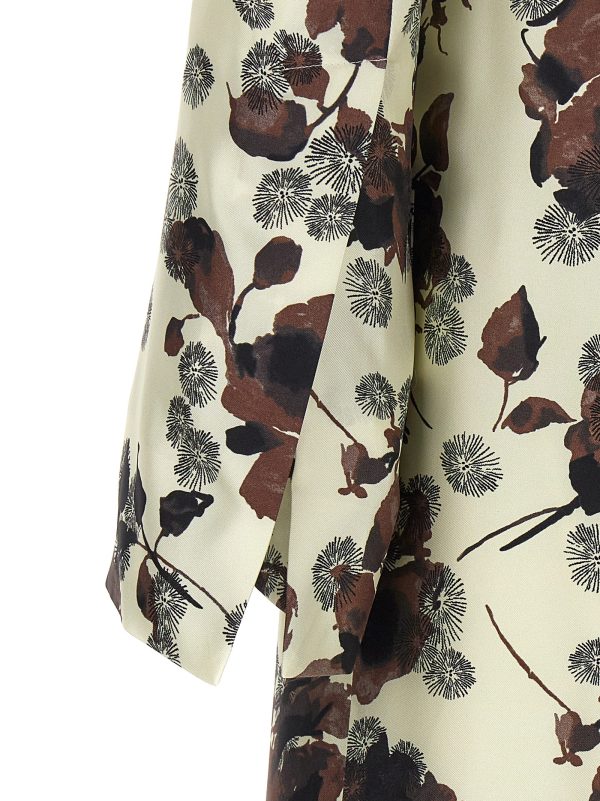 Floral print trench coat - immagine 4