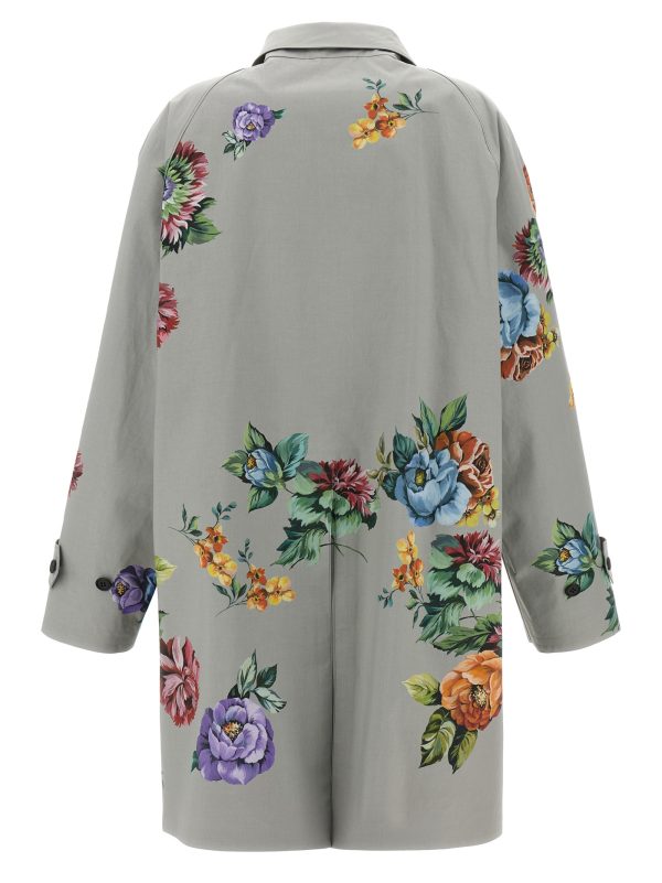 Printed cotton trench coat - immagine 2