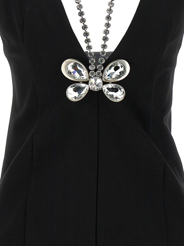 'Crystal Butterfly Mini' dress - immagine 4