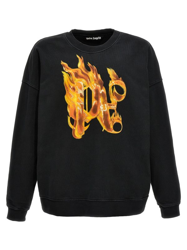 'Burning Monogram' sweatshirt