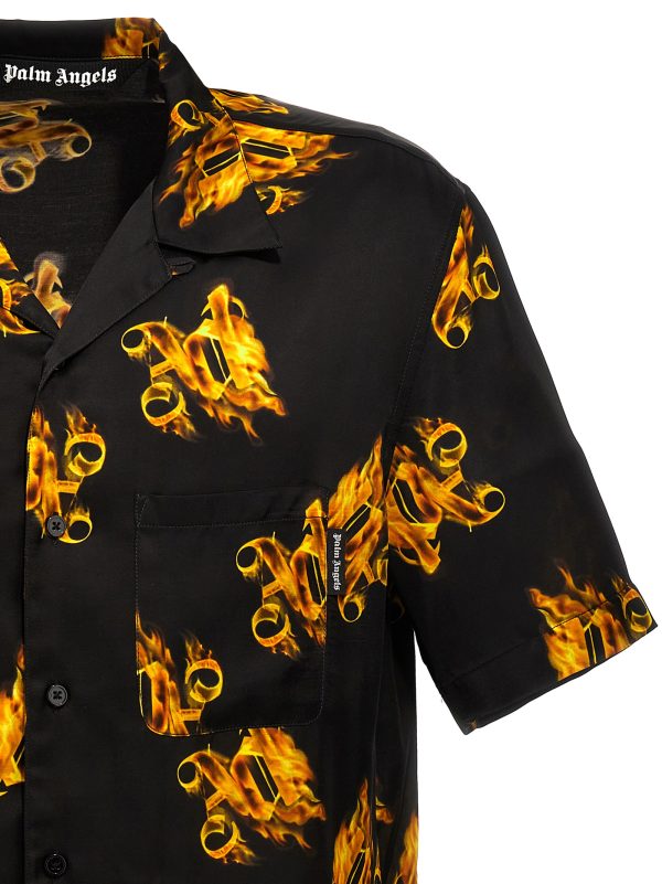 'Burning Monogram' shirt - immagine 3