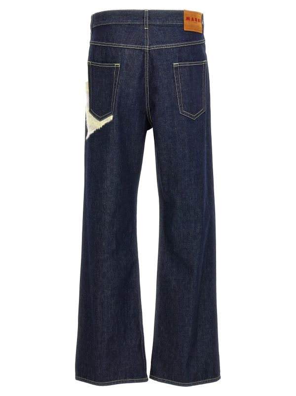 Knitted insert jeans - immagine 2