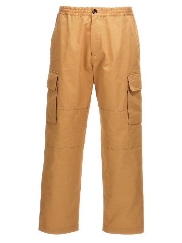 Gabardine cargo trousers