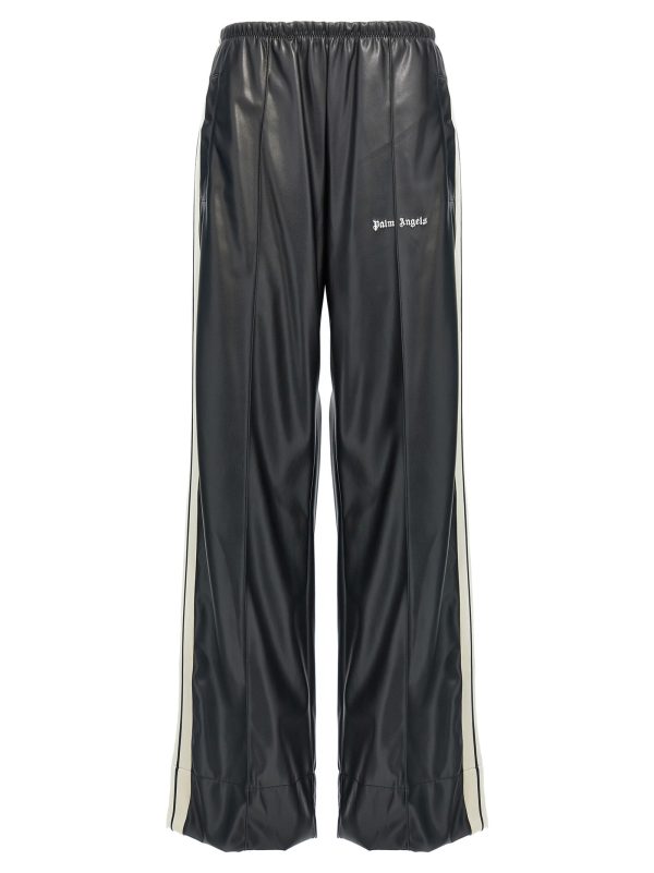 'Leather Effect Track Loose' pants