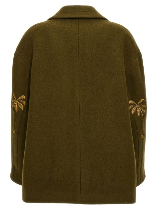 Palm embroidery coat - immagine 2