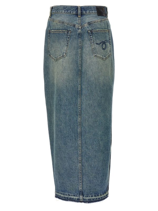 Midi denim skirt - immagine 2