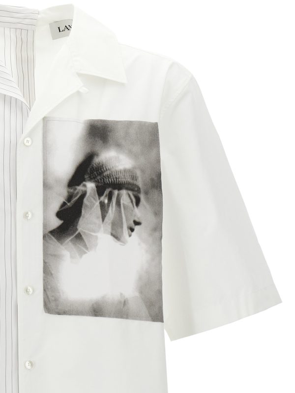 'Asymétrique Imprimé Archives' shirt - immagine 3