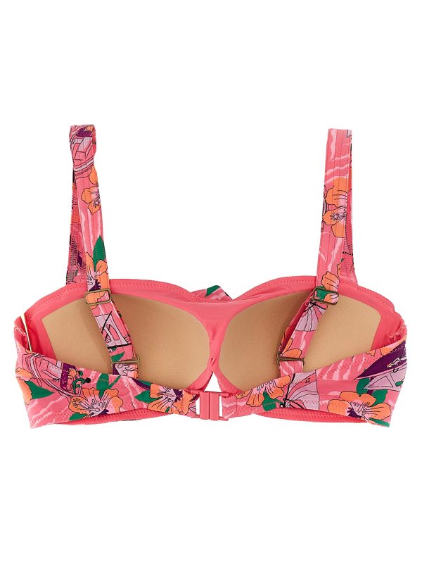 Floral print bikini top - immagine 2