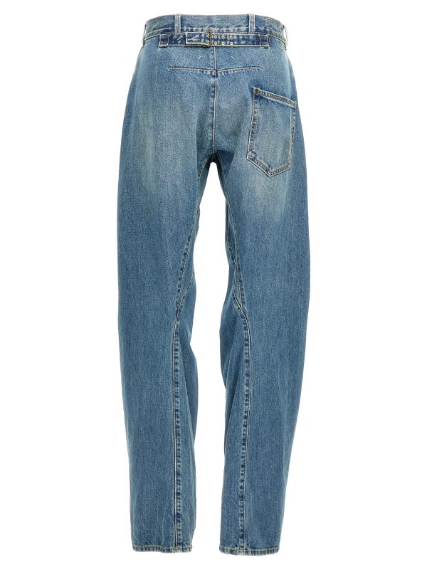 Diagonal stitching jeans - immagine 2