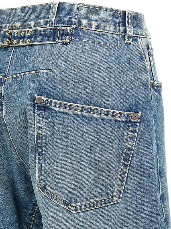 Diagonal stitching jeans - immagine 4