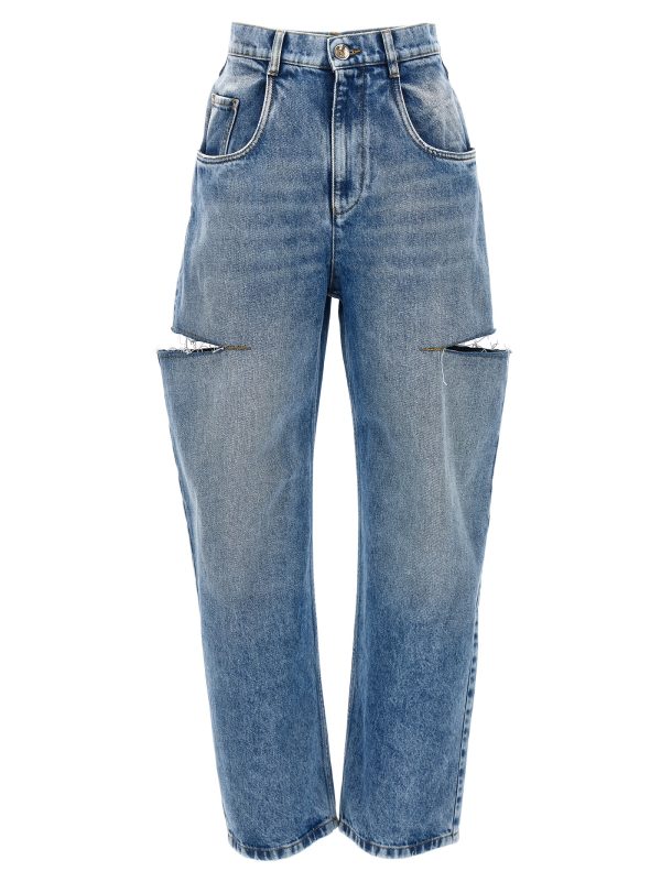 Cut-out jeans