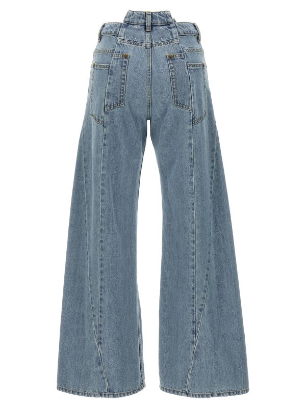 Asymmetrical waist jeans - immagine 2