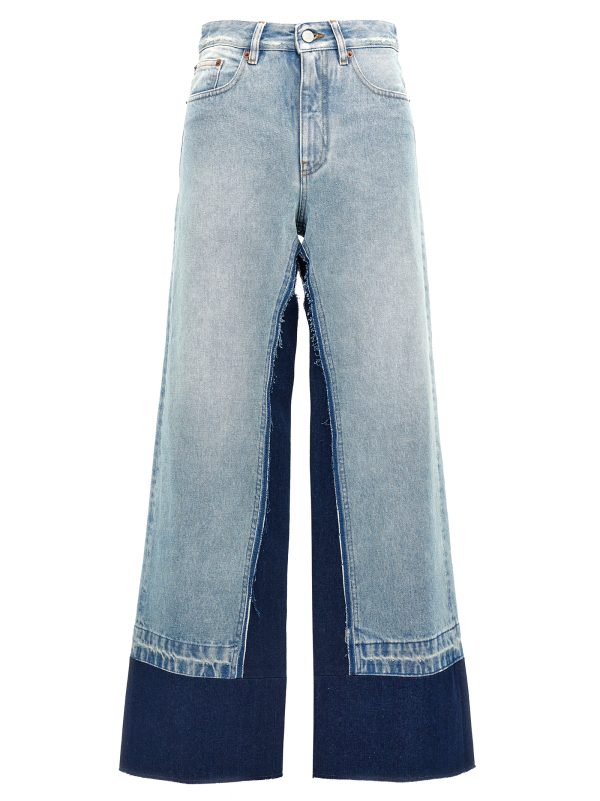 Contrast insert jeans