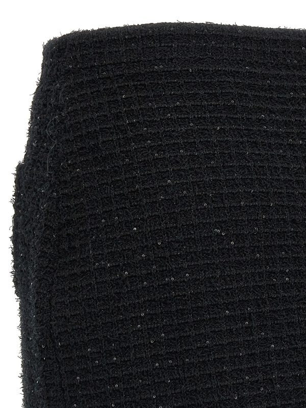 'Black Textured Knit Mini' skirt - immagine 4