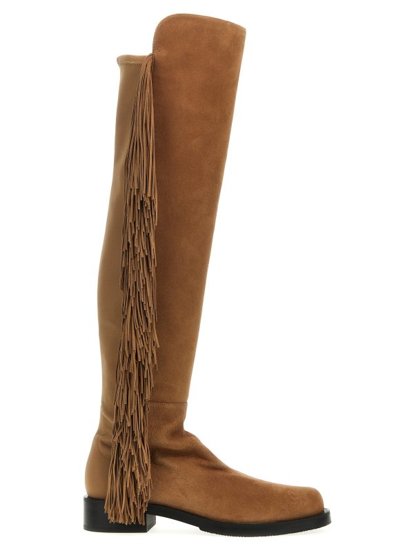 '5050 bold fringe' boots