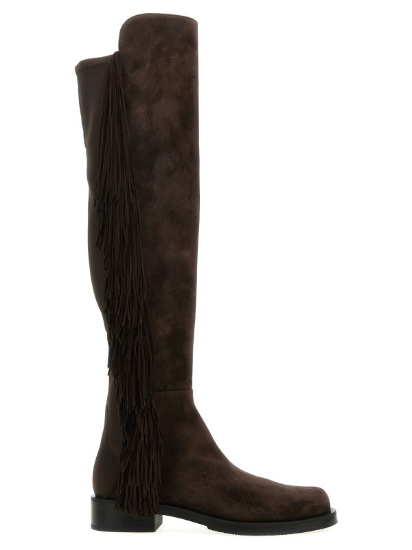 '5050 bold fringe' boots