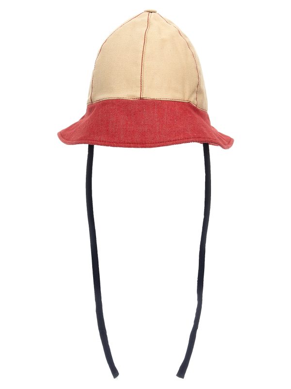 Multicolor denim bucket hat