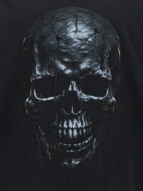 'Black Skull Metal' T-shirt - immagine 4