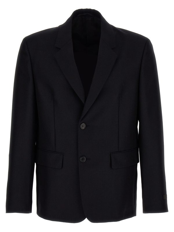 Removable collar single-breasted blazer - immagine 2