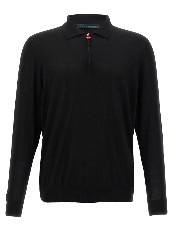 Wool polo shirt