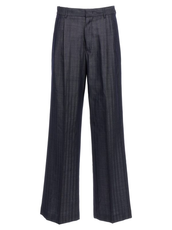 Striped tailored trousers