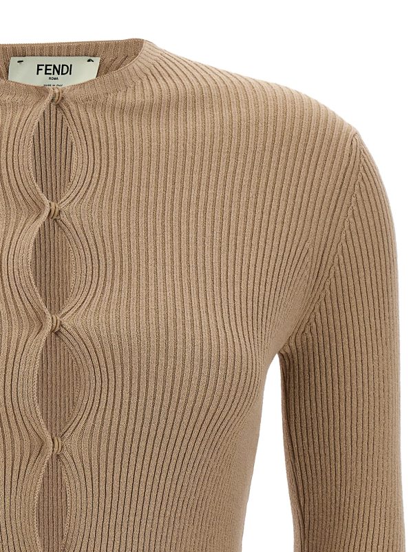 Ribbed cardigan - immagine 3