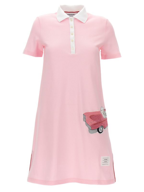 Patch polo dress