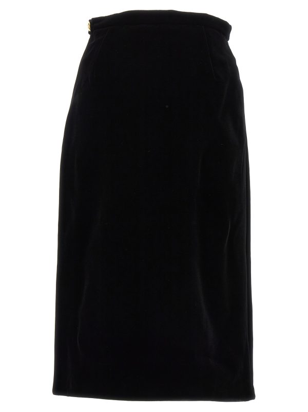 Velvet midi skirt - immagine 2